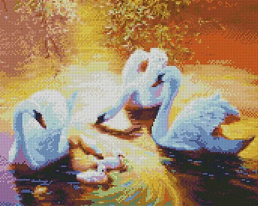 готова Алмазна картина по номерам круглими камінчиками