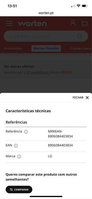 TV LG nova na Garantia