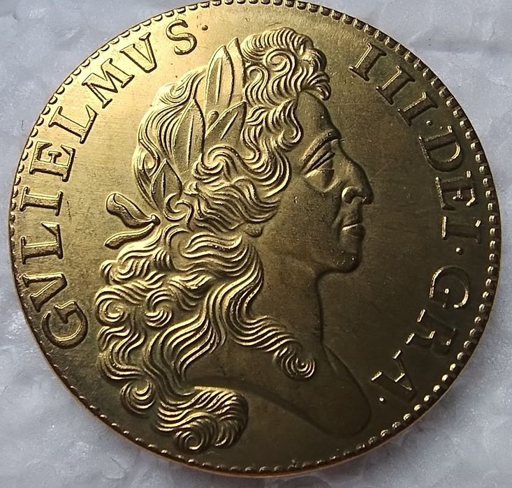Moneta kolekcjonerska korona England gulielmus Wilhelm III 1701 replik