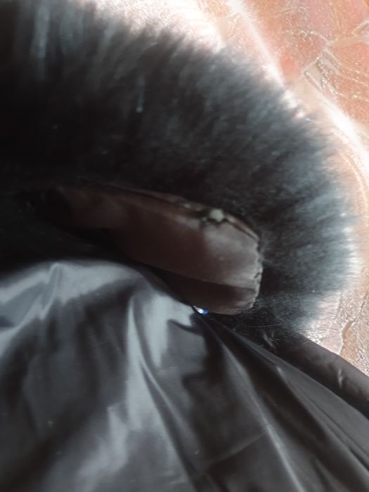 Kurtka puchowa z Lisem naturalnym Oversaiz S ,M,XS.