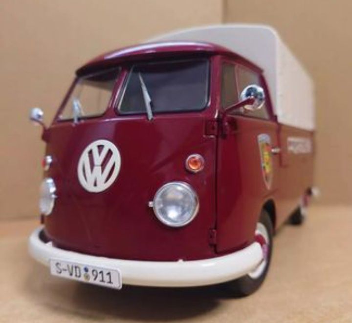 Volkswagen t1 pick-up porsche service 1950 escala 1:18