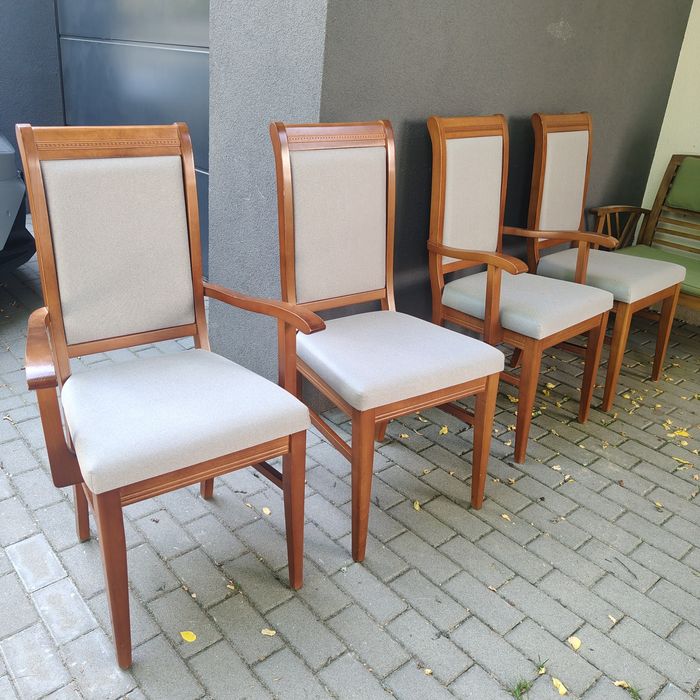 Krzesła drewniane, 4 sztuki