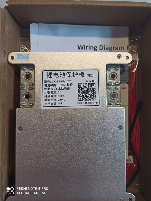 JK BMS Balanser 350/200A balans 2A magazyn energii fotowoltaika