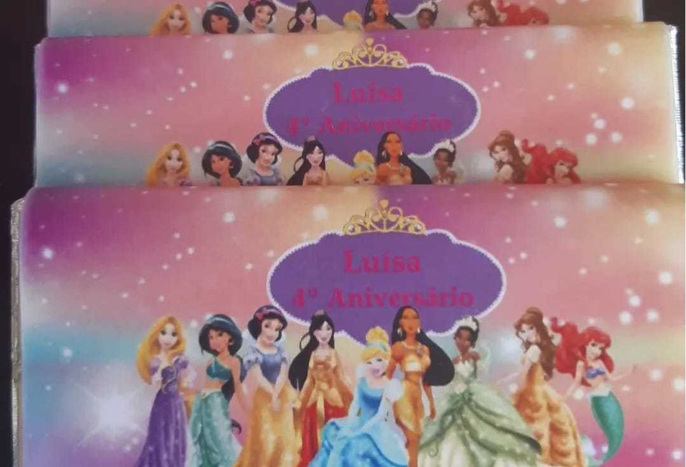 Chocolates personalizados para batizado, comunhão ou aniversário