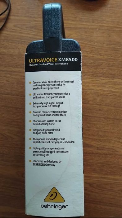 Microfone Behringer Ultravoice XM8500 - Como Novo