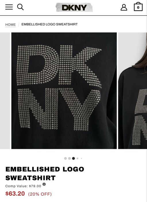 Новий стильний світшот DKNY , оригінал в наявності