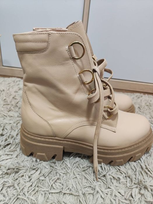 Skórzane botki Paso a Paso 36