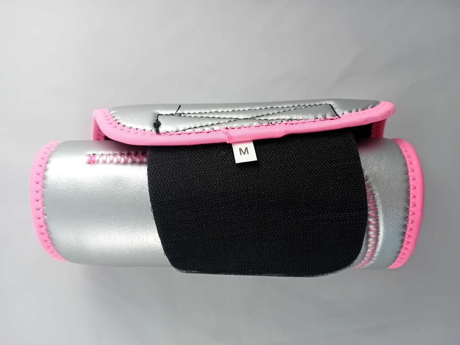 Pas Wyszczuplający Fitness Termiczny Neoprenowy z Efektem Sauny Różowy