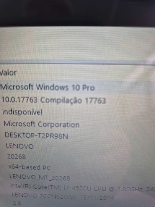 lenovo U330, processador i7-4500, display 14"