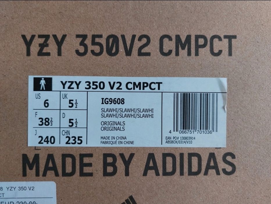 Adidas Yeezy Boost 350 V2 CMPCT "Panda"