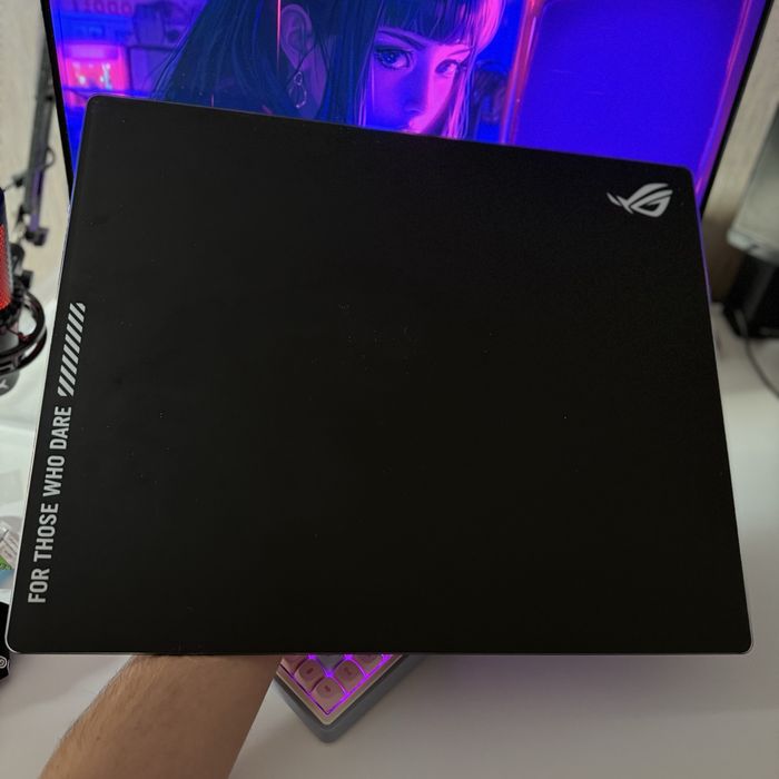 Asus moonstone ace l black glass mouse pad / скло  / скляний килим