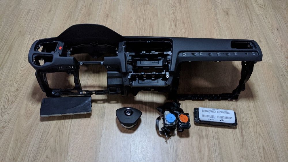 Conjunto Kit Airbags Volkswagen VW Golf 7 Tablier Original Figueiredo