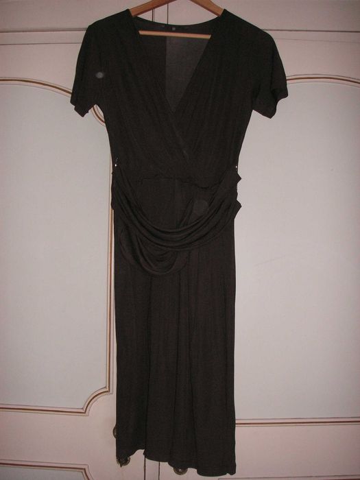 Vestido Verde e Branco
