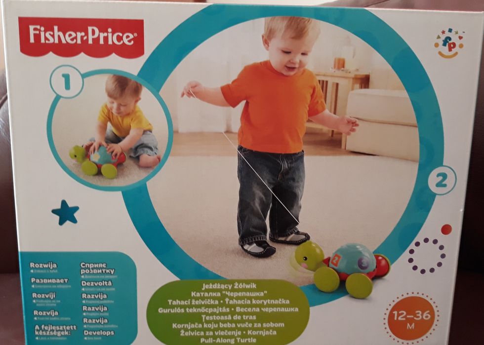 Jeżdżący żółw Fisher Price