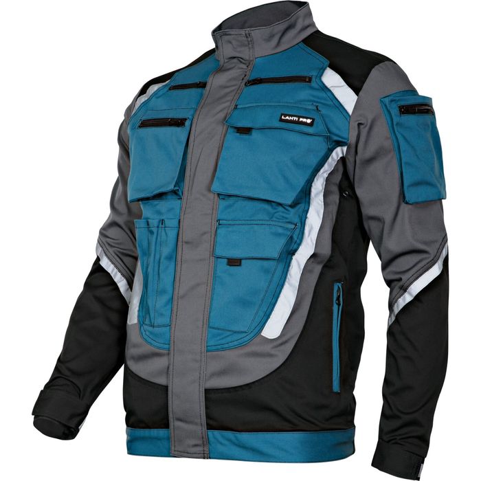 bluza czar-szar-turk. z pasami odblask., "m", ce, lahti