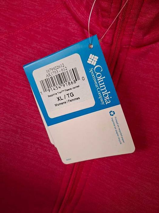 Columbia Saphire Trail Feleece Bluza turystyczna damska XL