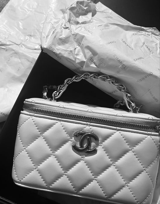 сумка, біла, шанель
