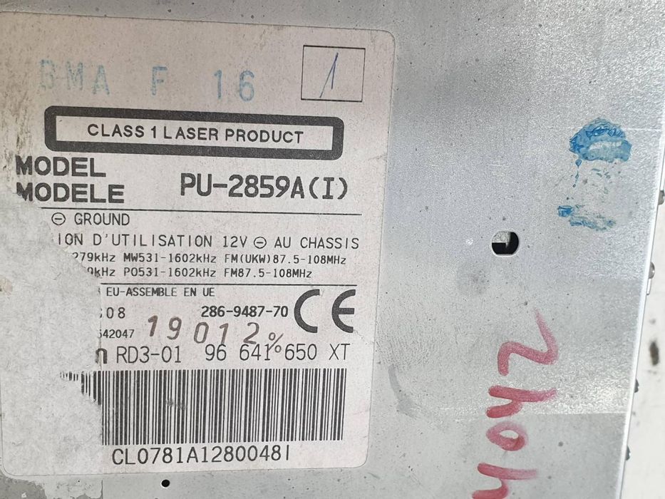 Sistema De Áudio Rádio Cd Citroen Xsara Picasso