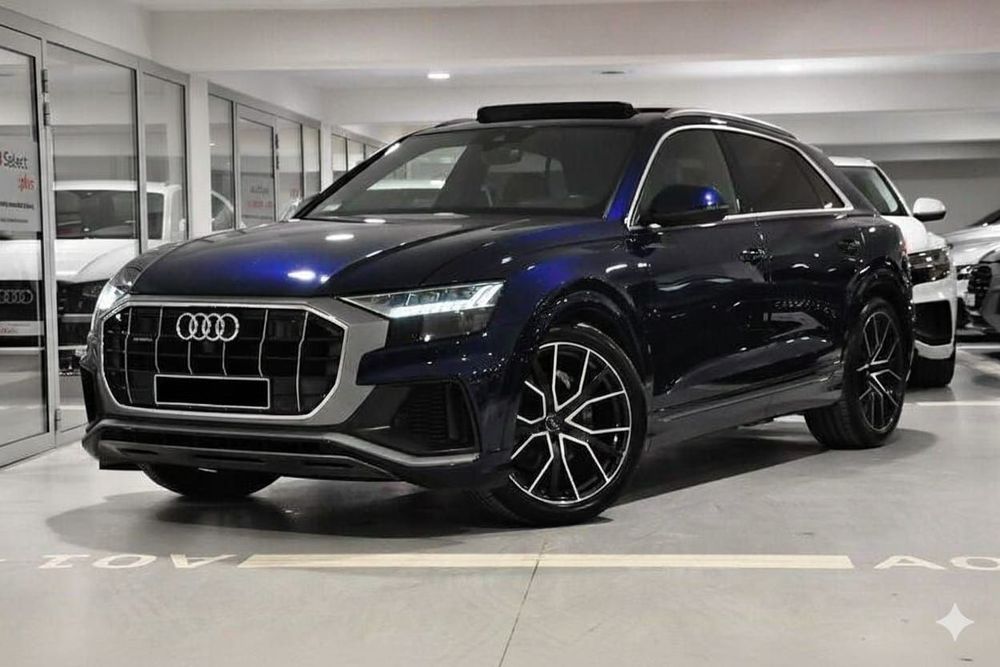 Audi Q8 3.0 286KM S Line**Panorama**VAT 23**ACC**Salon Polska**Dociągi !!