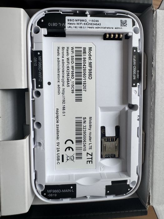 ZTE MF986D Router Mobilny LTE Cat.12