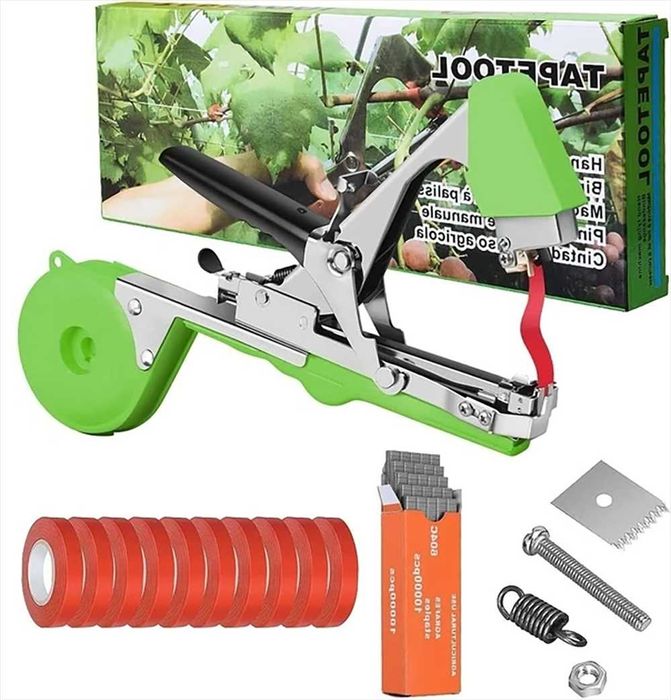 Степлер садовый для подвязки растений + скобы 10000 шт + лента 10 шт