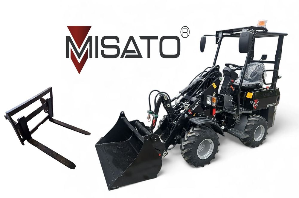 MISATO MINI 750  NOWA ładowarka kołowa Silnik PERKIN 25KM HYDRAULIKA WŁOSKA PWG łyżka