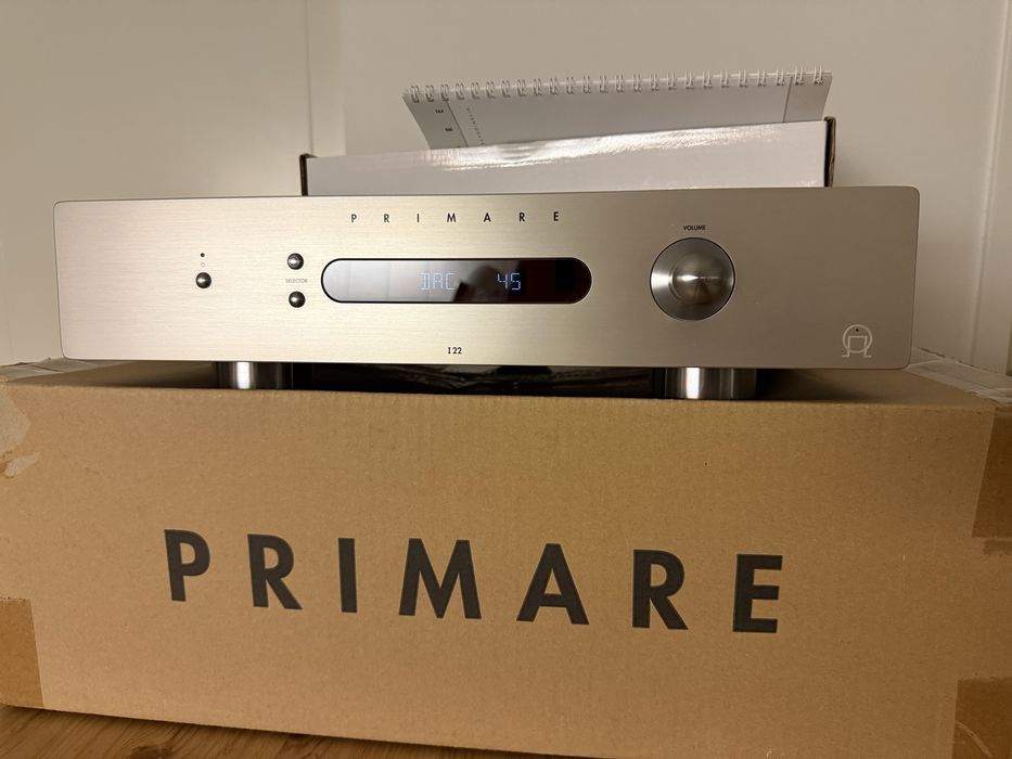 Potężny wzmacniacz PRIMARE I22 z DAC idelany  pełen komplet