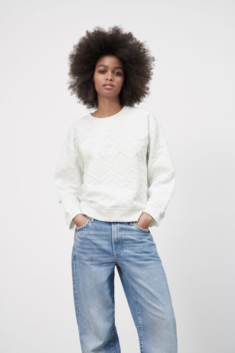 Фактурный свитшот толстовка Zara