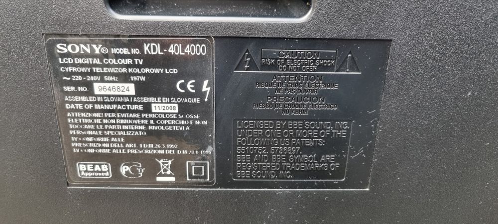 Telewizor Sony Bravia 40 cali. Okazja!