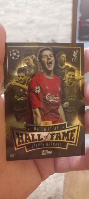 Karta Hall of Fame Steven Gerard Match Attaxk 2025