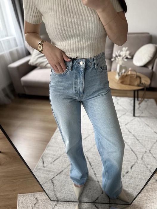 Прямі джинси Zara Z.03 з високою посадкою