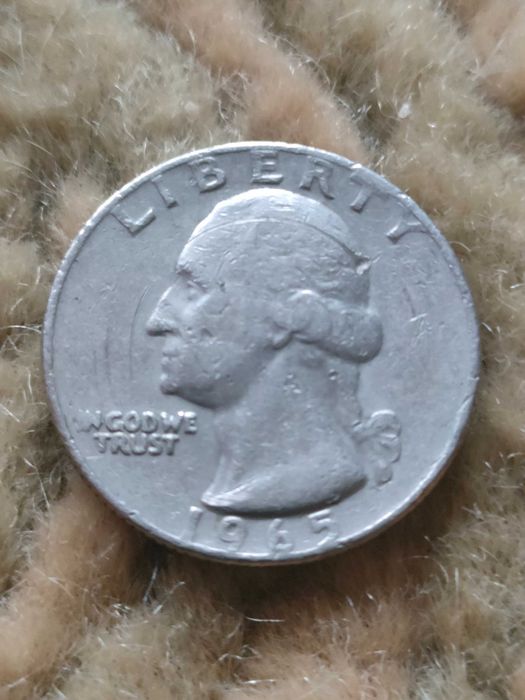 moeda quarter dollar 1965 rara