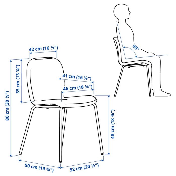 4 cadeiras IKEA