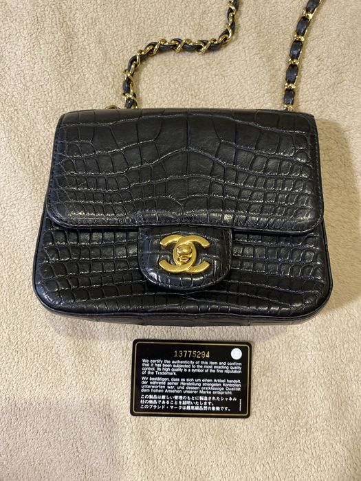 Chanel Black Crocodile Vintage Mini Bag: 284 000 грн. - Кожаные