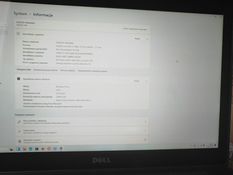 Mini laptop Dell 7280, dotyk, NFC, Thunderbolt
