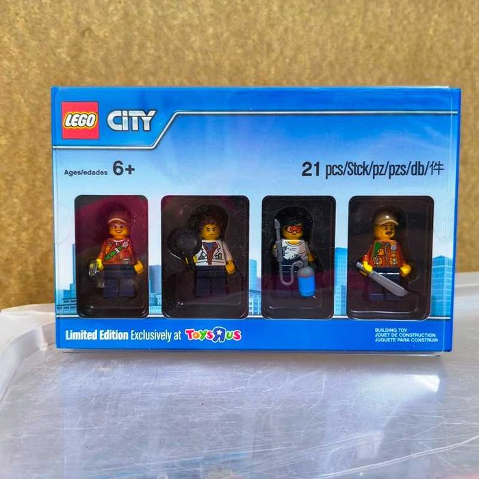 Lego City 5004940 conjunto de 4 minifiguras 21 peças Edição limitada Exclusivo ToysRus