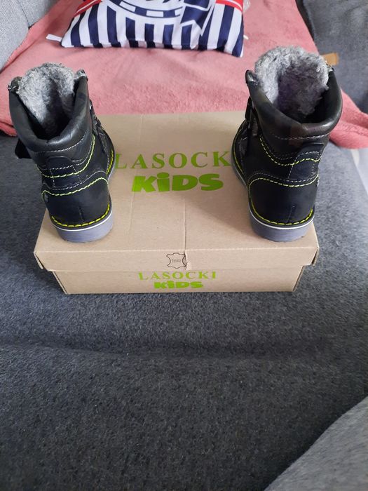 Buty zimowe ze skóry Lasocki r.20