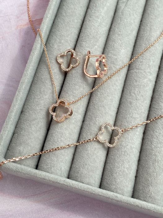 Набір Клевер в камінчиках