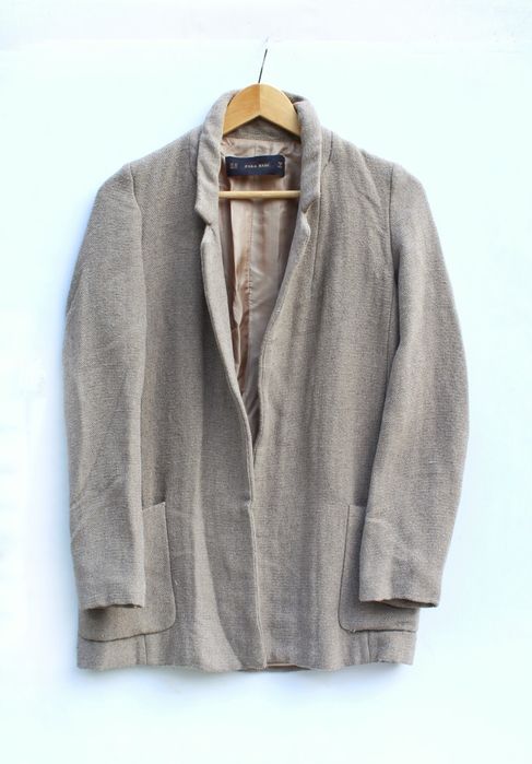 Marynarka z wełną Zara XS