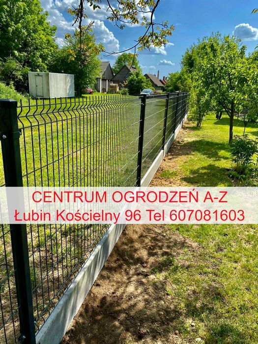 Solidny panel ogrodzeniowy kompleksowo z montażem siatka płot brama