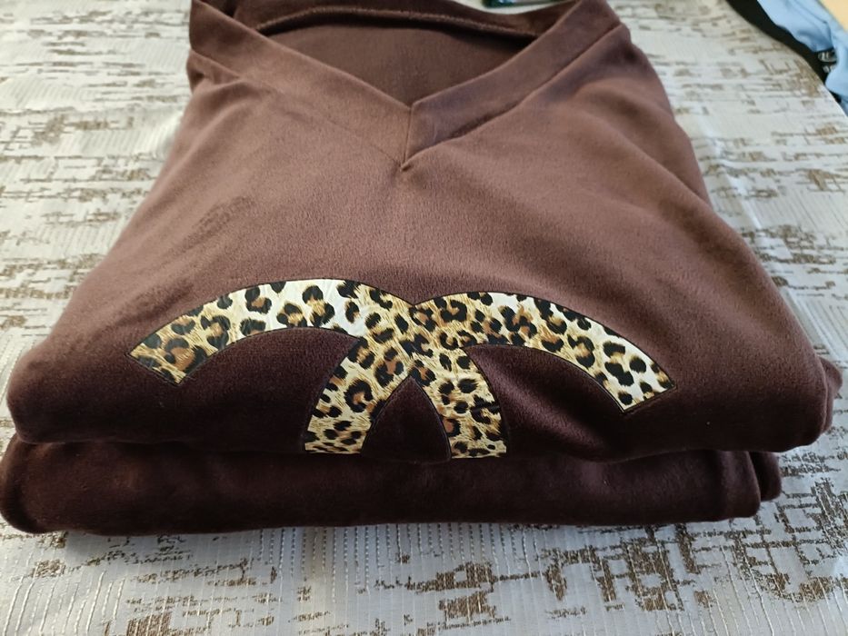 Dres welurowy czekolada