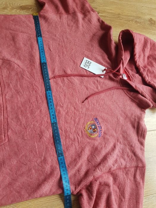 S 36 BDG Urban outfitters bluza damska kangurka z kapturem red