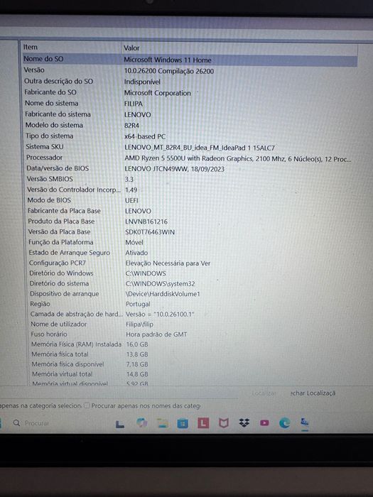 Lenovo IdeaPad 3 Ryzen 5 - Muito rápido - Estado impecável