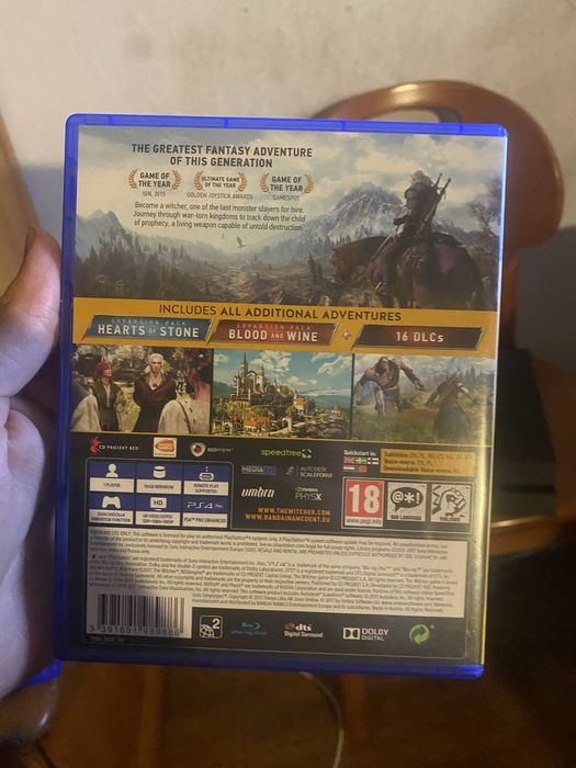 The witcher 3 game of the year ps4