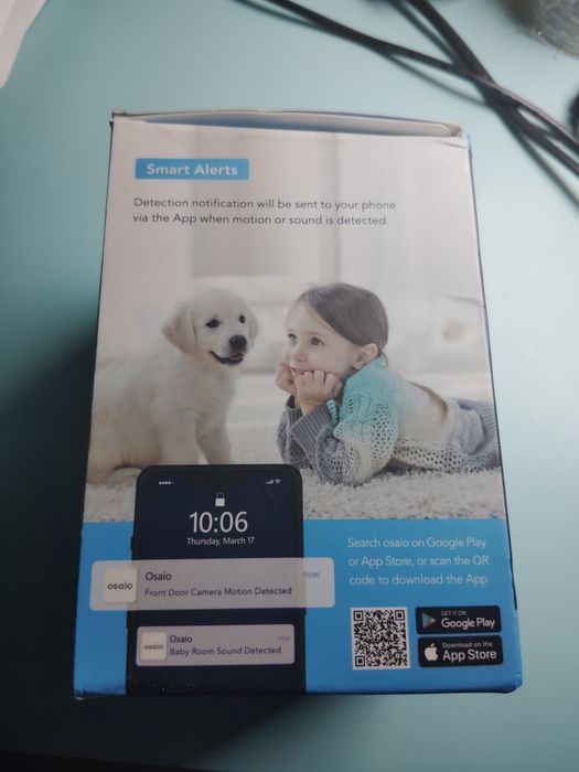 Kamerka detekcja ruszu współpracuje hej  Google Alexa