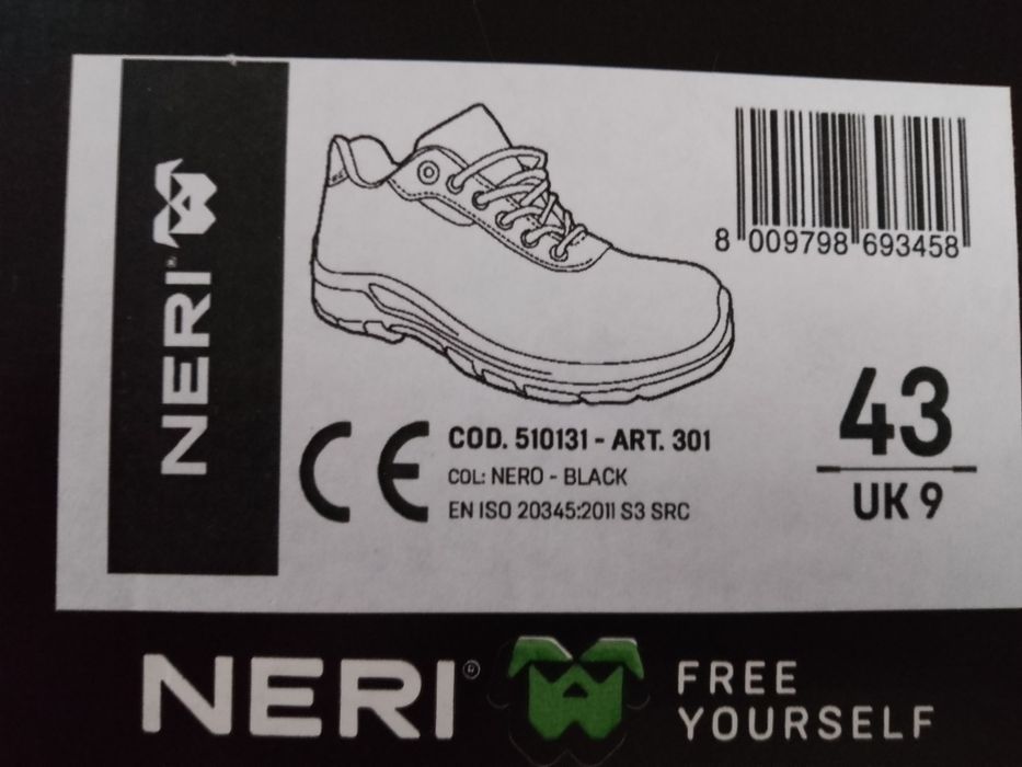 Buty obuwie robocze S3 SRC NERI 510131  NERI 515142 rozmiar 43