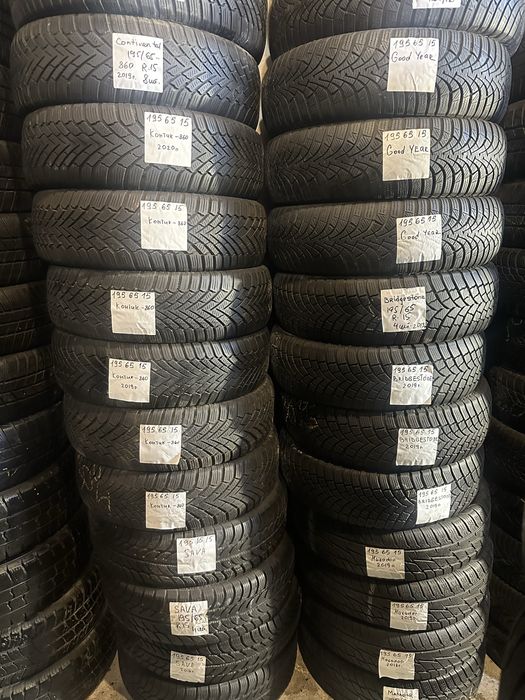 195/65/15 шины зима Continental Yokohama Hankook отличные гарантия