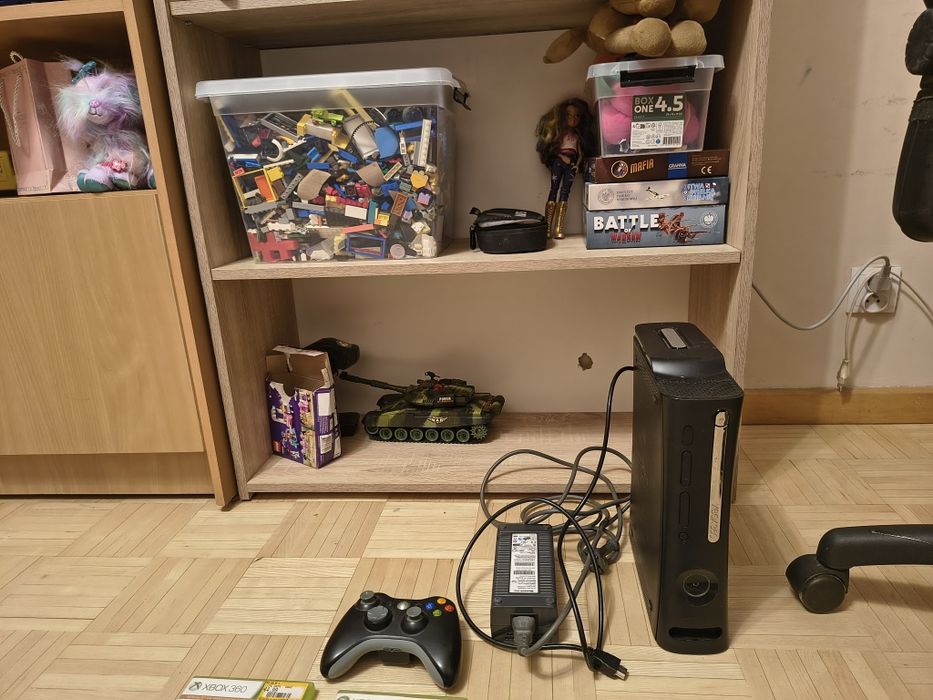 Xbox 360, okablowanie,pad,gra