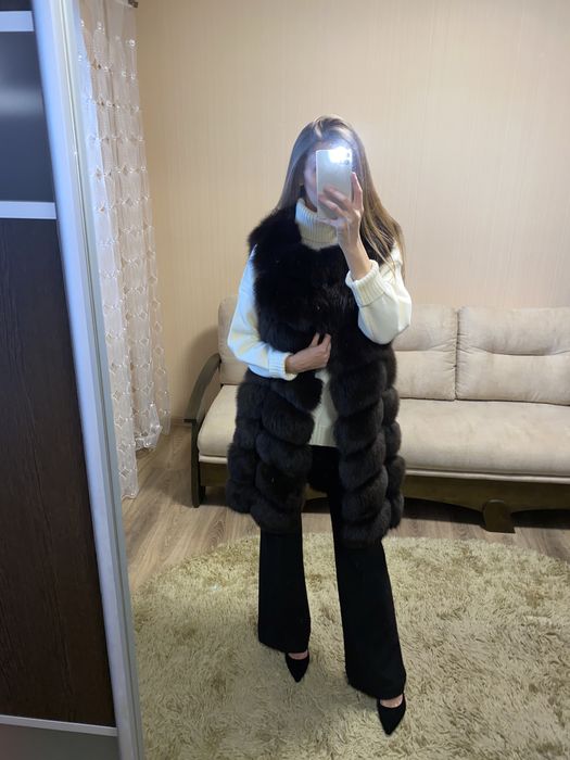 Жилет из финского песца
