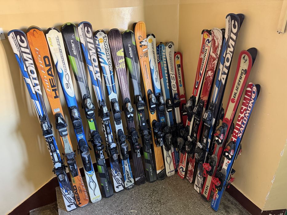 Narty różne dlugości plus buty Head Atomic Salomon